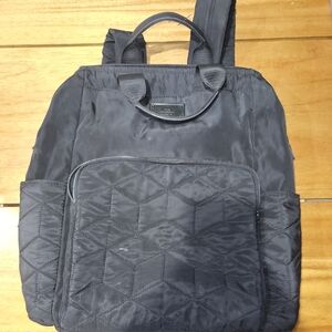 Steve Madden Quilted Black Backpack